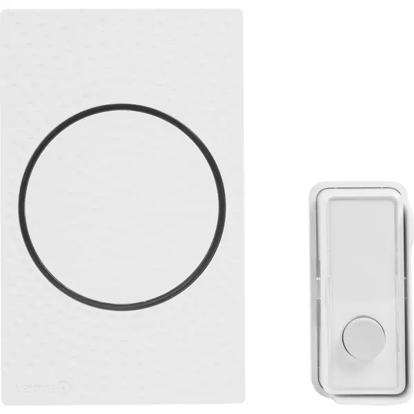Дверной звонок проводной Lexman D08 7 мелодий цвет белый распределительная коробка открытая lexman 100х100х55 мм 6 вводов ip55 белый