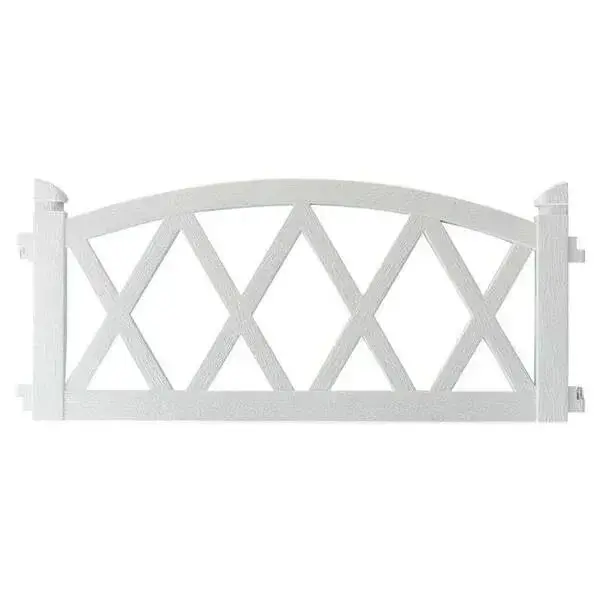 Ограждение Арка 240x26 см цвет белый декор для творчества арка из помпонов бело голубая 20х14 см