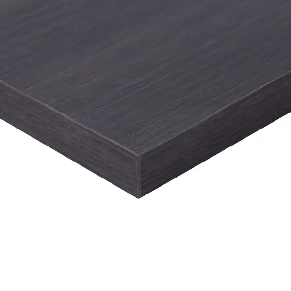 Деталь мебельная ЛДСП 600x150x16 мм кромка со всех сторон цвет дуб термо темный деревянная панель темный дуб для kamilla