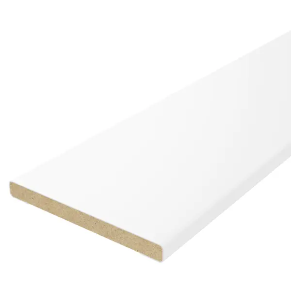 Добор дверной коробки 2060x100x8 мм финиш-бумага ламинация цвет белый добор дверной коробки эмили стэп бланка 2070x100x10 мм полипропилен белый