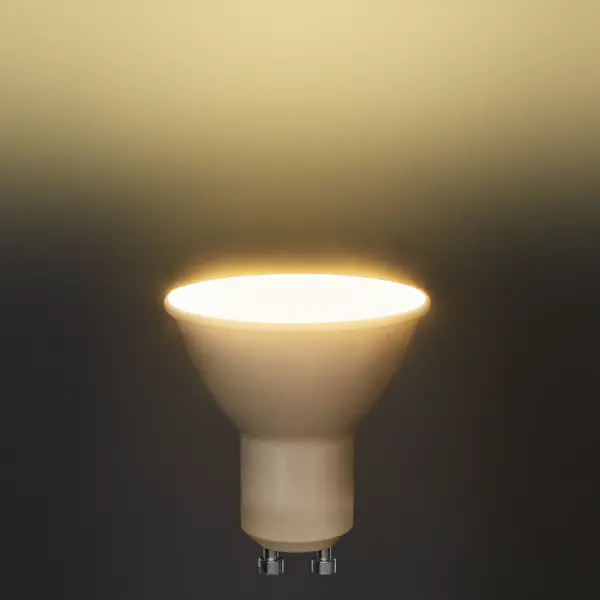 фото Лампа светодиодная osram gu10 220-240 в 7 вт спот матовая 700 лм холодный белый свет