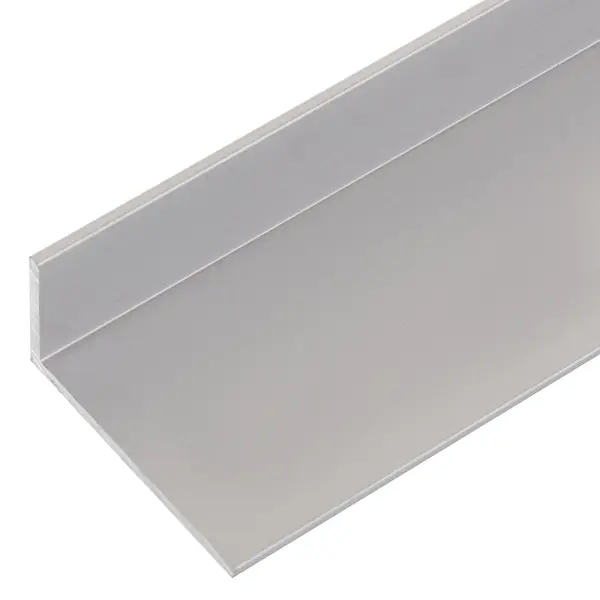 Уголок алюминиевый 40х20х2 мм 1 м цвет серебро широкий мебельный уголок рк груп
