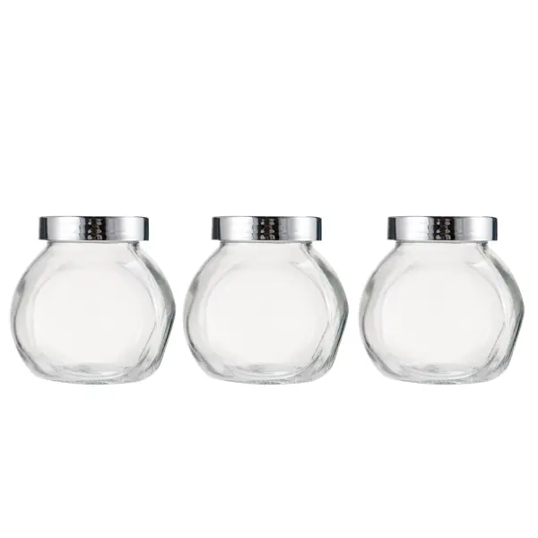 Набор емкостей для специй Delinia стекло цвет прозрачный 3 шт. набор для специй стекло 9 см 150 мл 4 шт прозрачный mallony vaso 003606