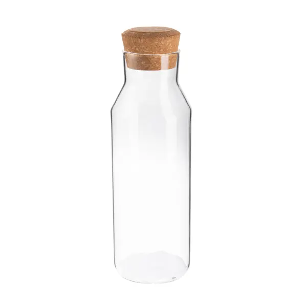 Бутылка с пробкой Delinia 8.9x8.9x27.5 см стекло прозрачный бутылка питьевая 0 7 л wowbottles anatomic кк0161