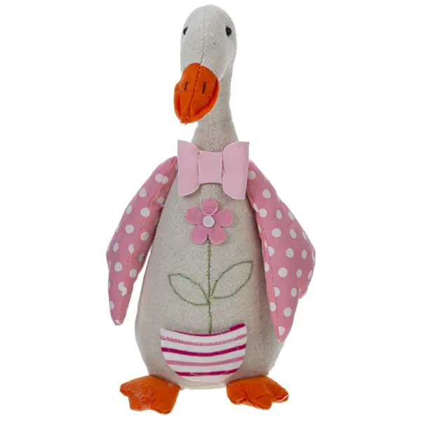 Игрушка набивная Гусыня 797355_2 15x10x25 см ПВХ цвет розовый игрушка для жевания птиц игрушка для измельчения птиц