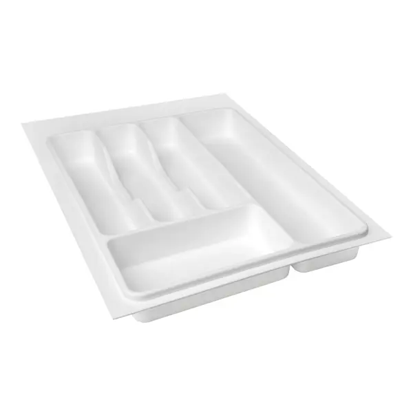 Лоток для столовых приборов 40 см пластик цвет белый металлическая подставка для столовых приборов mallony