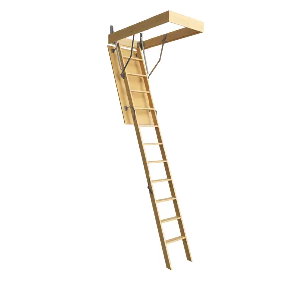 Лестница чердачная складная с секциями Basic 60x120x280 см лестница чердачная ножничная ost b 120x60x280 см
