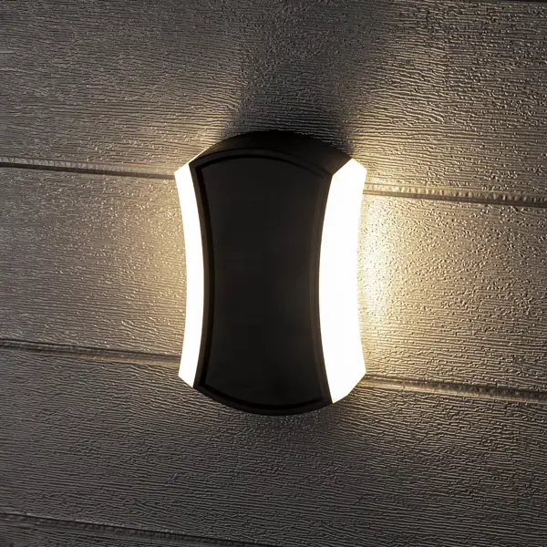 Светильник настенный светодиодный уличный Duwi «Nuovo» 4200 К IP54 цвет черный светильник настенный светодиодный уличный на солнечной батарее duwi solar датчик освещенности теплый белый свет