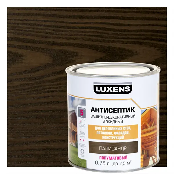 Антисептик алкидный Luxens полуматовый палисандр 0.75 л