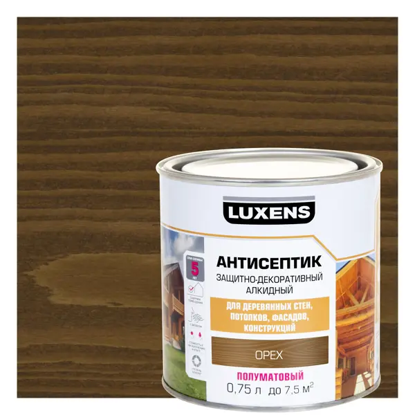 Антисептик алкидный Luxens полуматовый орех 0.75 л