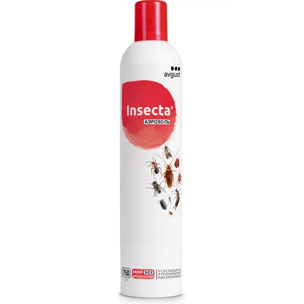 Инсектицид Август Insecta 750 мл инсектицид от различных видов насекомых универсальный аэрозоль 600 мл dr klaus