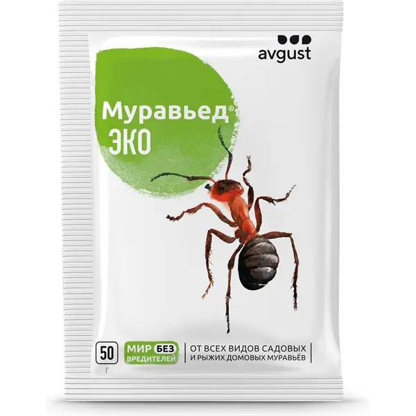 Средство борьбы с муравьями Муравьед ЭКО 50 г средство для борьбы с водорослями маркопул кемиклс альгитинн м04 жидкое средство бутылка 1 л