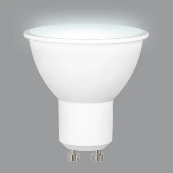 фото Лампа светодиодная volpe norma gu10 175-250 в 10 вт спот 800 лм холодный белый цвет света