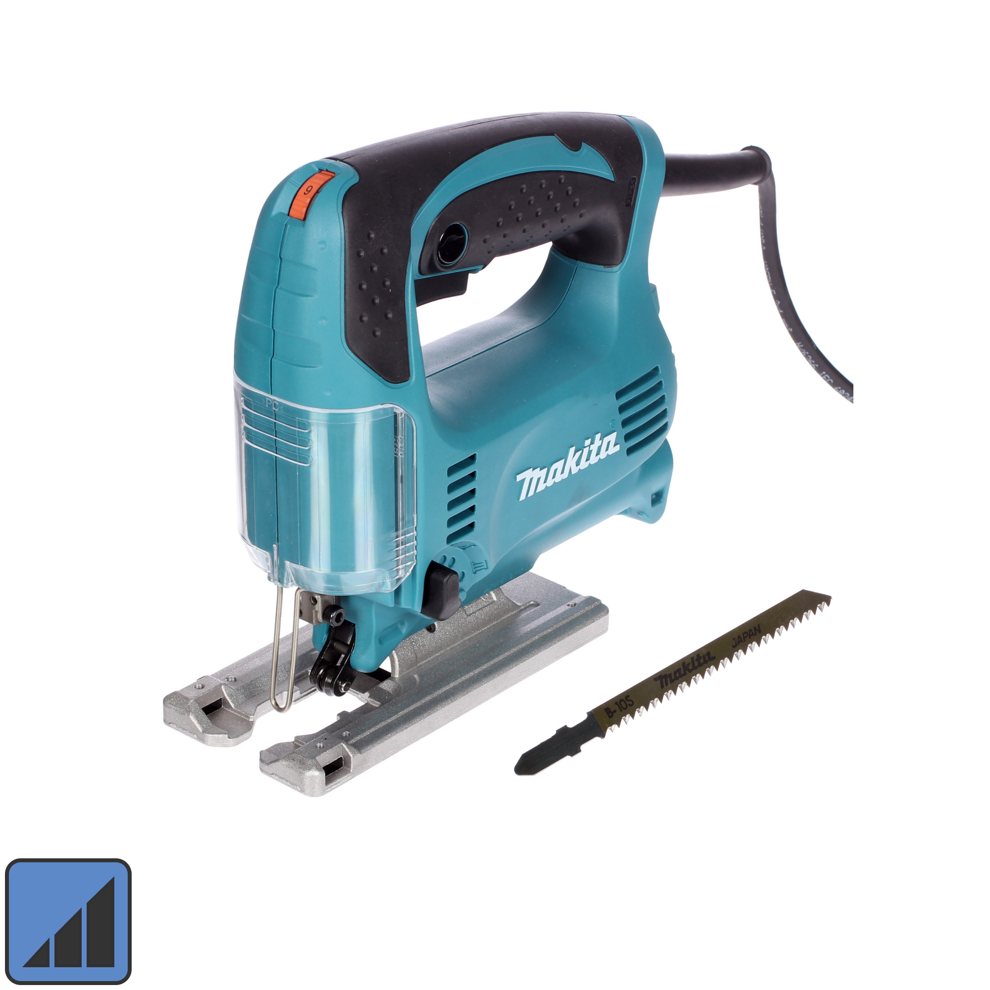 Лобзик сетевой Makita 4329X1 450 Вт, набор пилок ✳️ купить по цене 6498  ₽/шт. в Москве с доставкой в интернет-магазине Лемана ПРО (Леруа Мерлен)