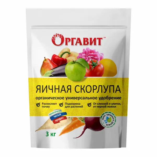 Удобрение Оргавит Скорлупа яичная 3 кг