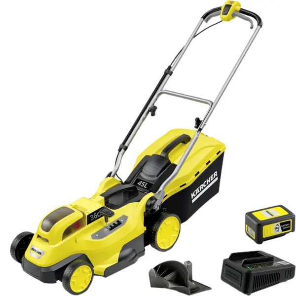 Газонокосилка аккумуляторная Karcher LMO 18-36 18 В 36 см 1x5 Ач АКБ и ЗУ входит в комплект