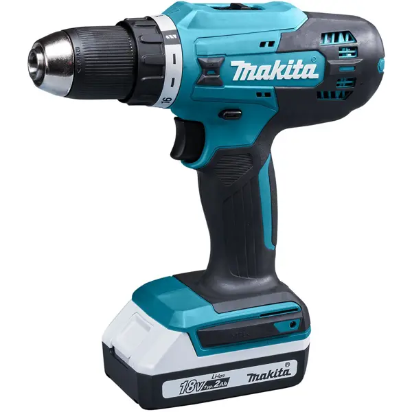 Дрель-шуруповерт аккумуляторная Makita DF488D002, 18 В Li-ion 2x1.5 Ач