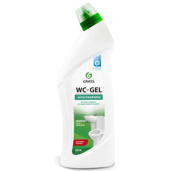 Средство для чистки сантехники Grass WC-gel 1 л